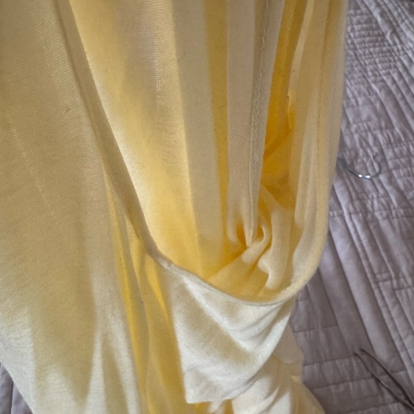 Helmut Lang Yellow Asymmetrical Wrap Dress - Picture 5 of 5